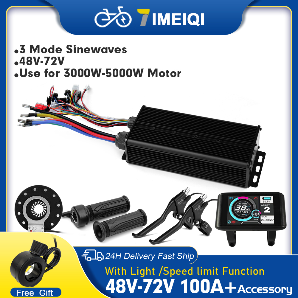 72V 100A Sabvoton Controller - Controlador de onda sinusoidal para bicicleta