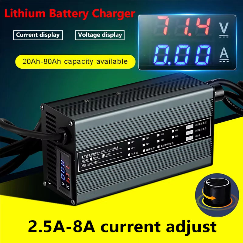 8A 48V 58,4 V 72V 60V 67,2 V 8 - 84V 20A Smart Charger reseña y precio