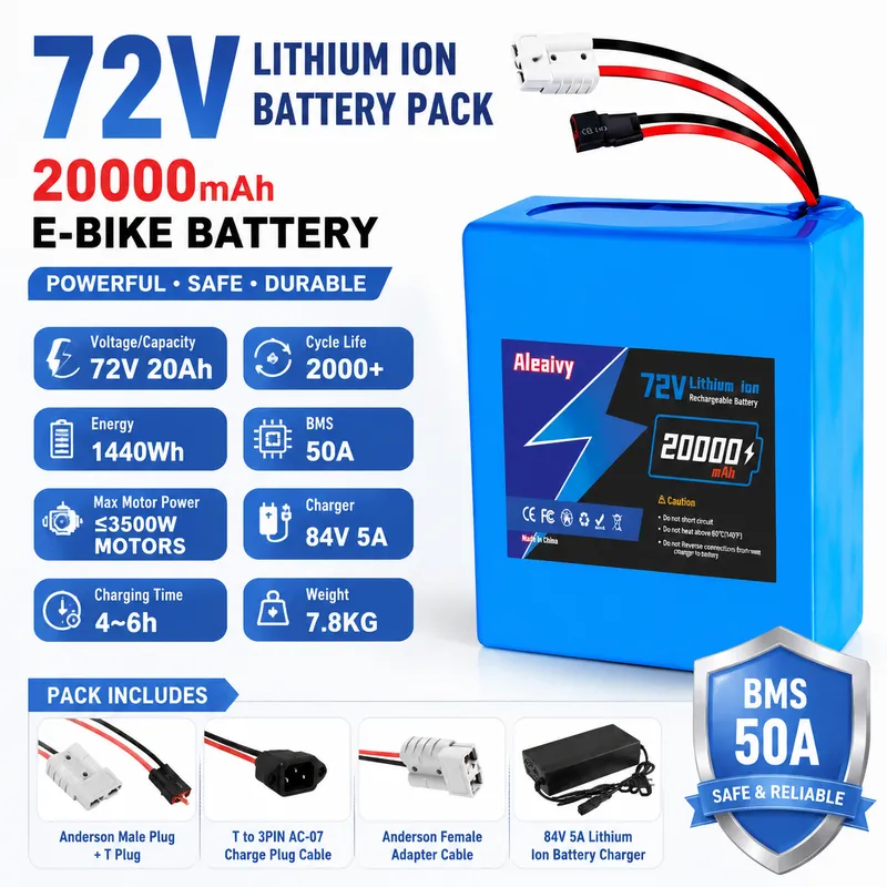Batería de Litio 72V 84V 20S4P - 72V 40Ah Lifepo4 Battery Pack reseña y precio